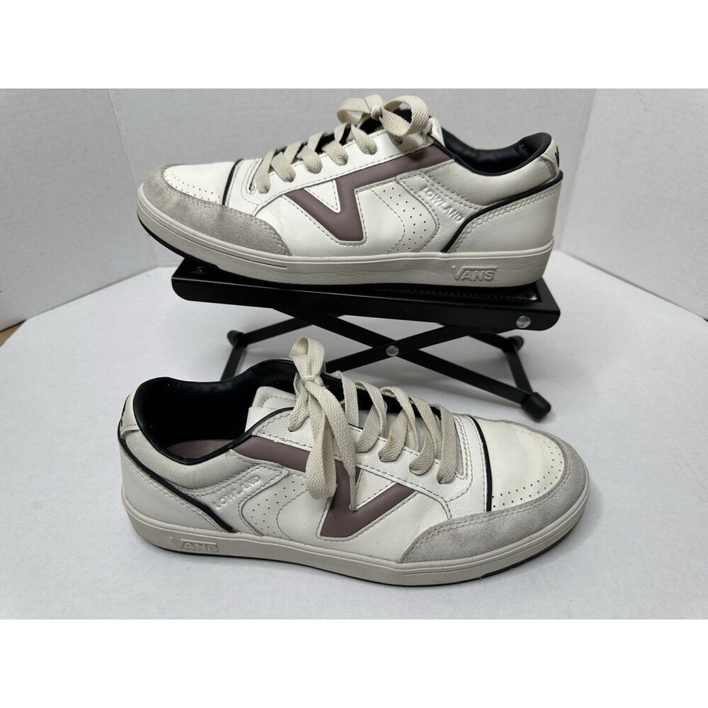 Vans Super Low Pro Serio Sneakers Mens 9.5 Demitasse Brown White Suede Shoes C03